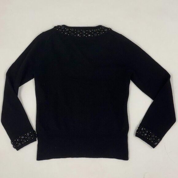 Embellished Black Knit Cardigan by Milly - Picture 7 of 7